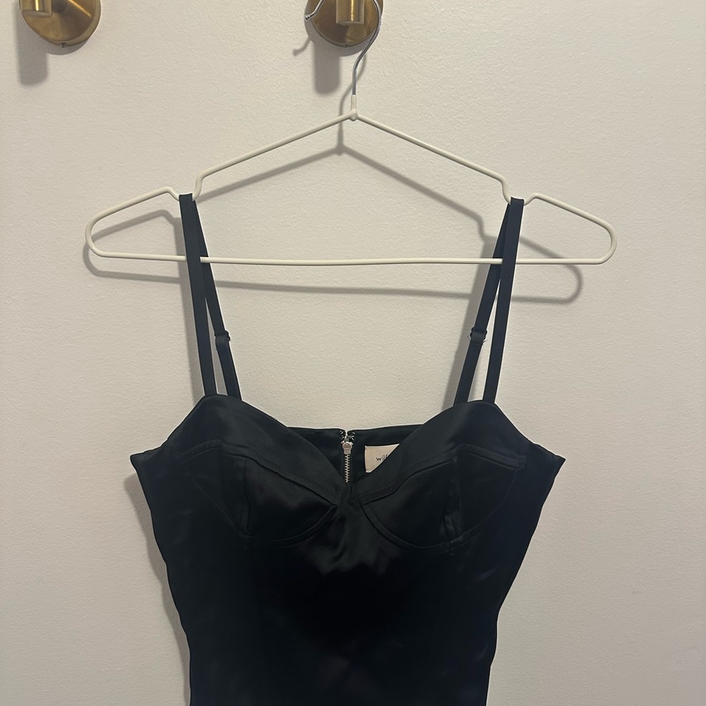 Wilfred Black Satin Chemise